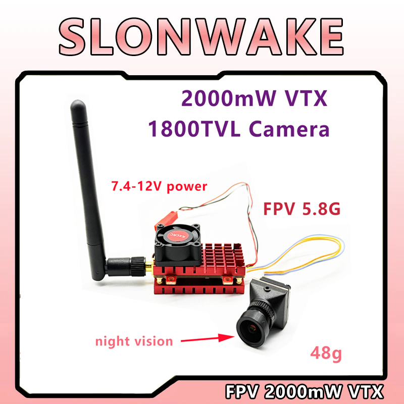 SLONWAKE 2 Вт 2000 МВт 5,8G VT – обзор и цена Quadcopter Frame