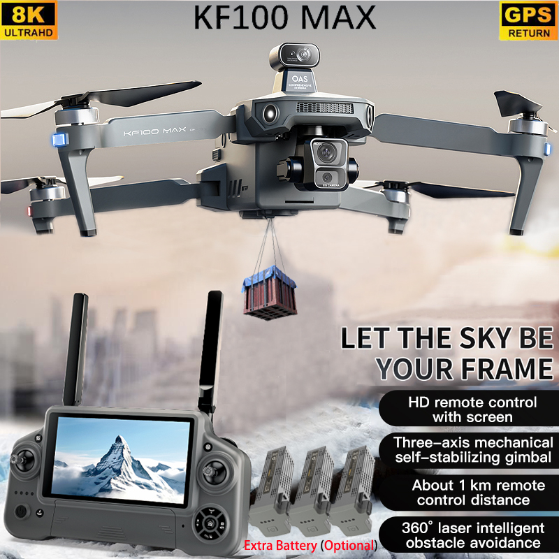 KF100 MAX GPS Дрон 4K Камера 3 – обзор и цена Drone App Rc Fpv