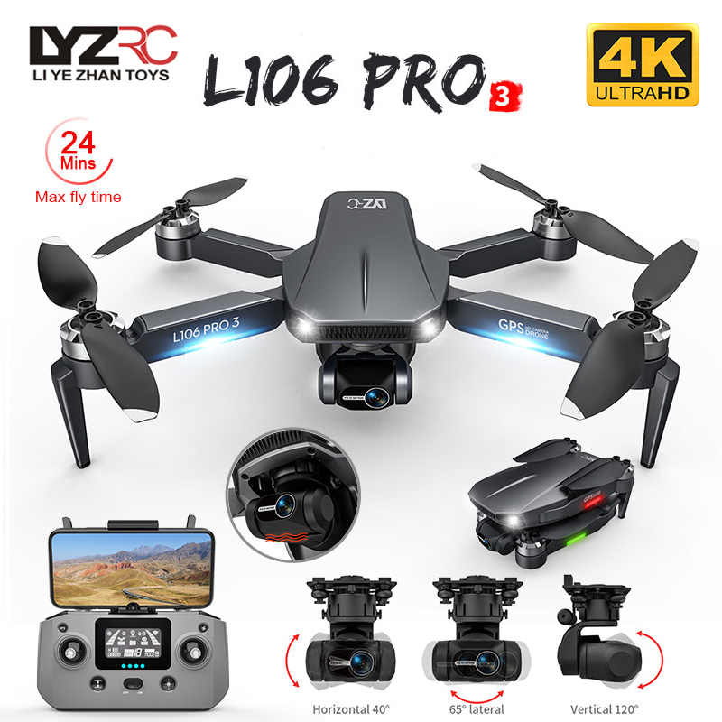 L106 Pro 3 Дрон 5G WIFI FPV Ск – обзор и цена Drone App Rc Fpv