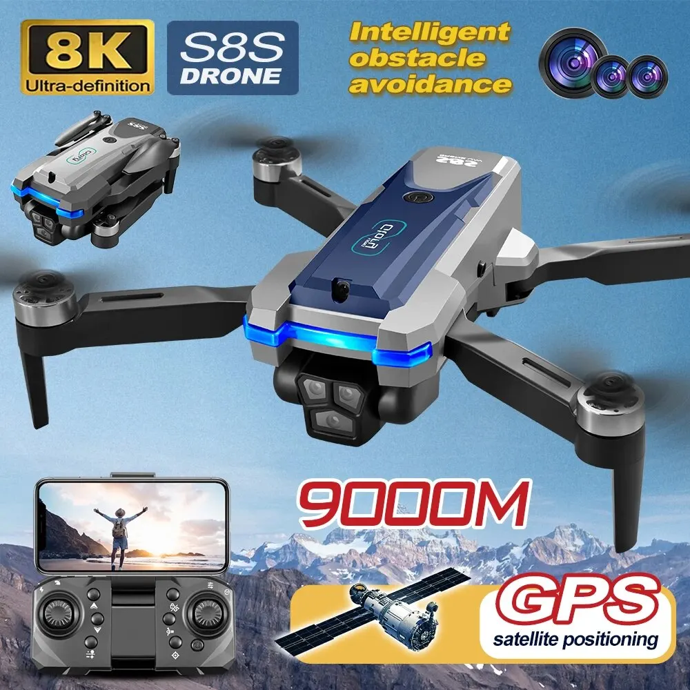 Складной Квадрокоптер S8S, GPS – обзор и цена Drone Rc Gps